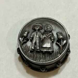 Vintage Torino pewter, trinket jewelry set